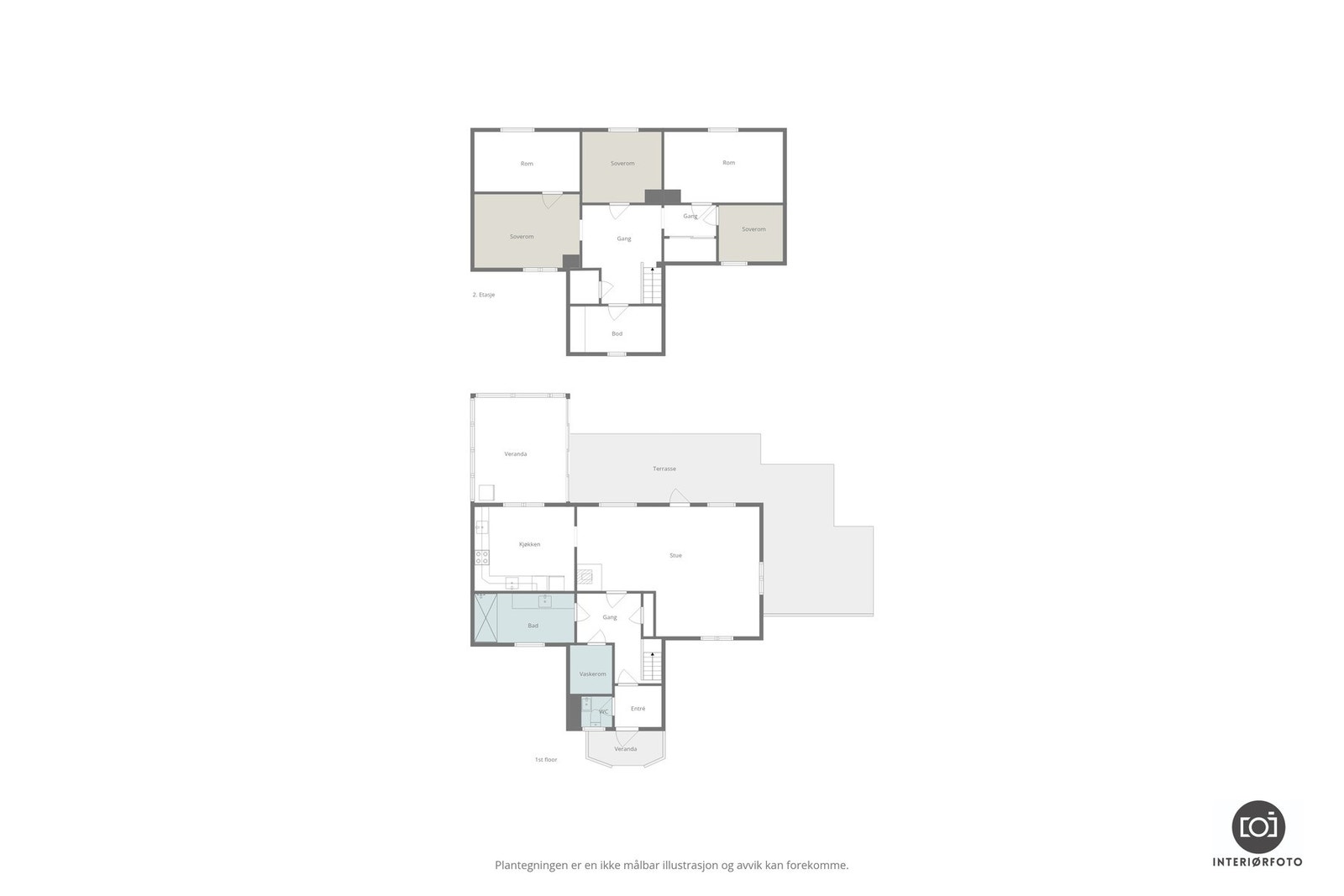 Plantegninger eneboligen Galleribilde