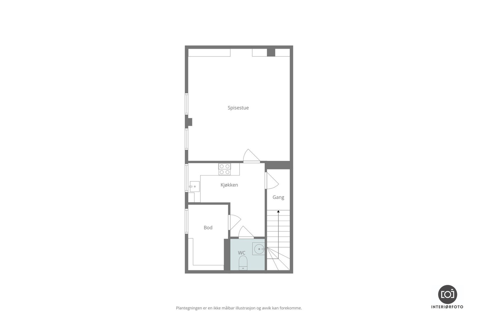 Plantegning 2.etg kontor del Galleribilde