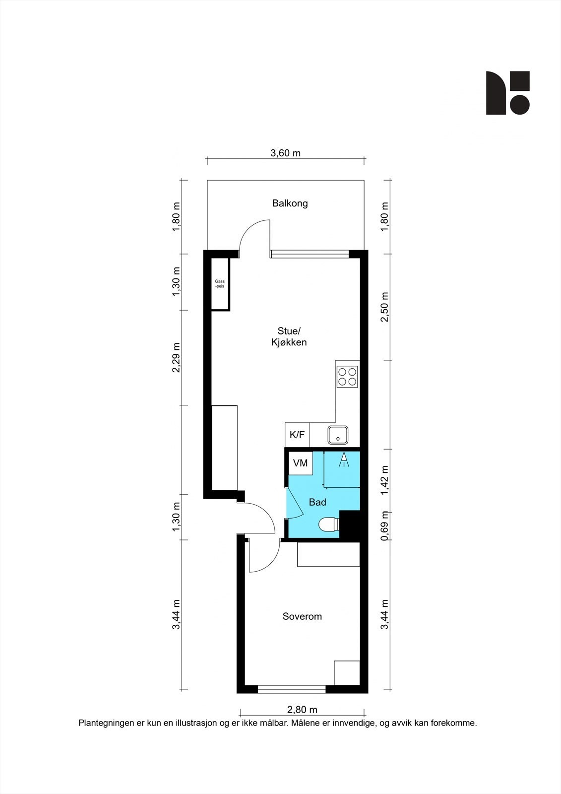 Plantegning. Galleribilde