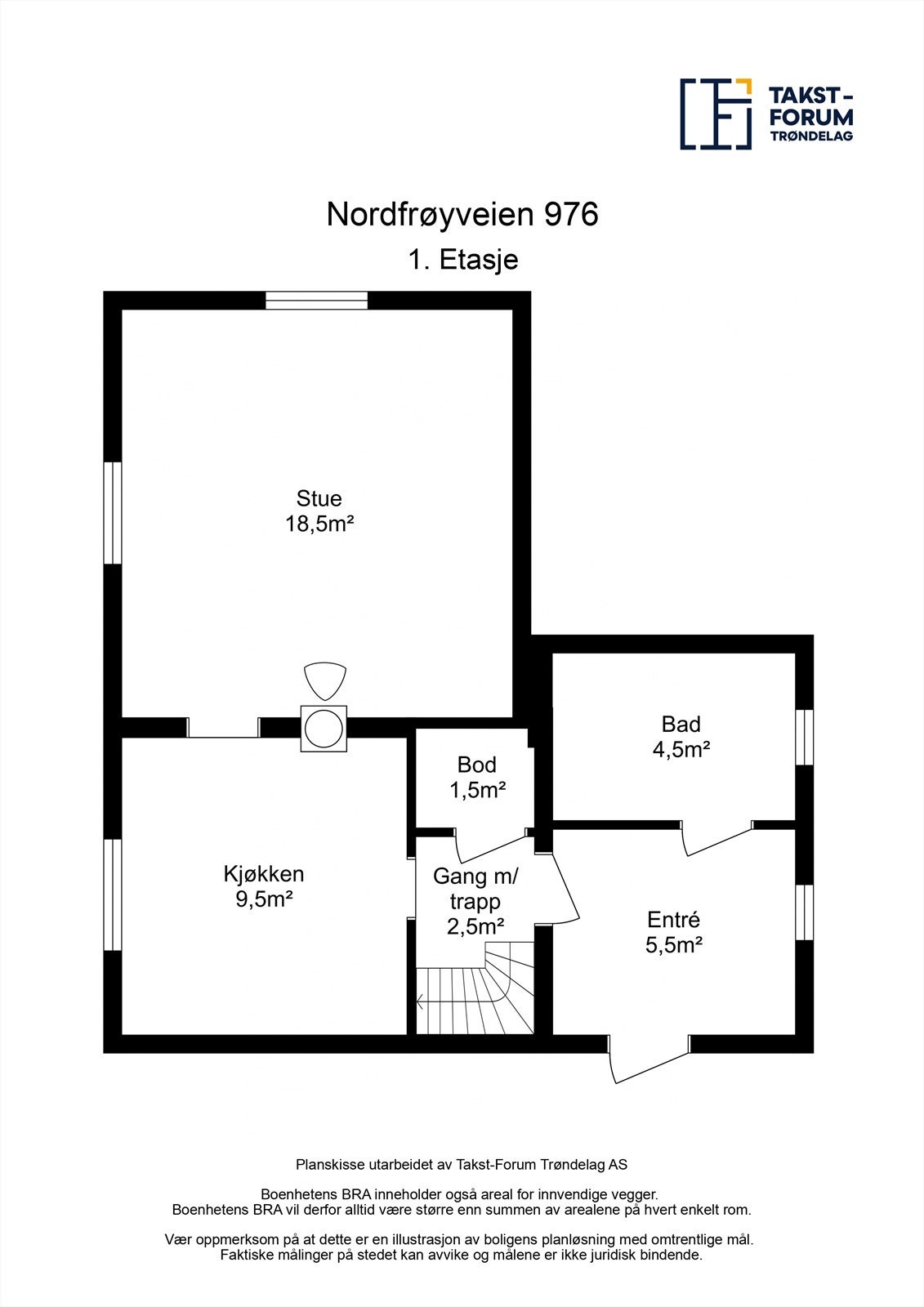 Plantegning første etasje. Galleribilde