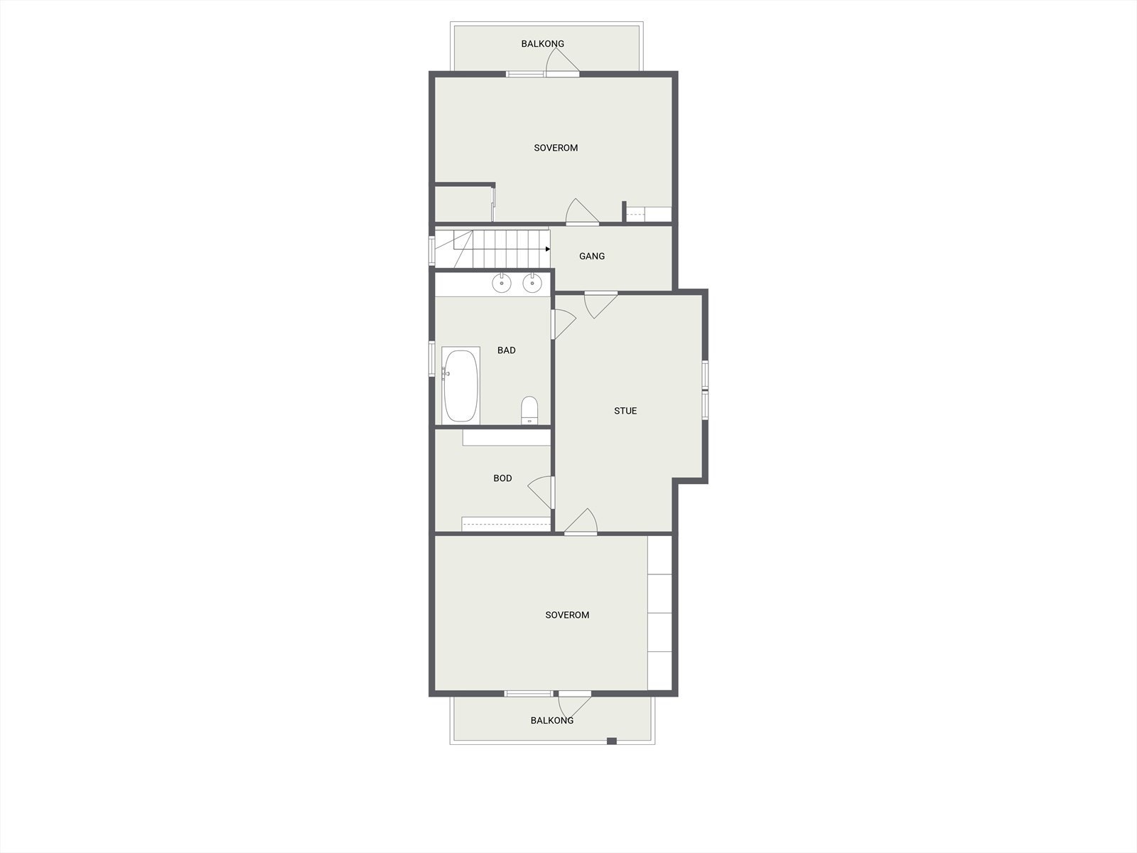 Plantegning 2.Etasje Galleribilde