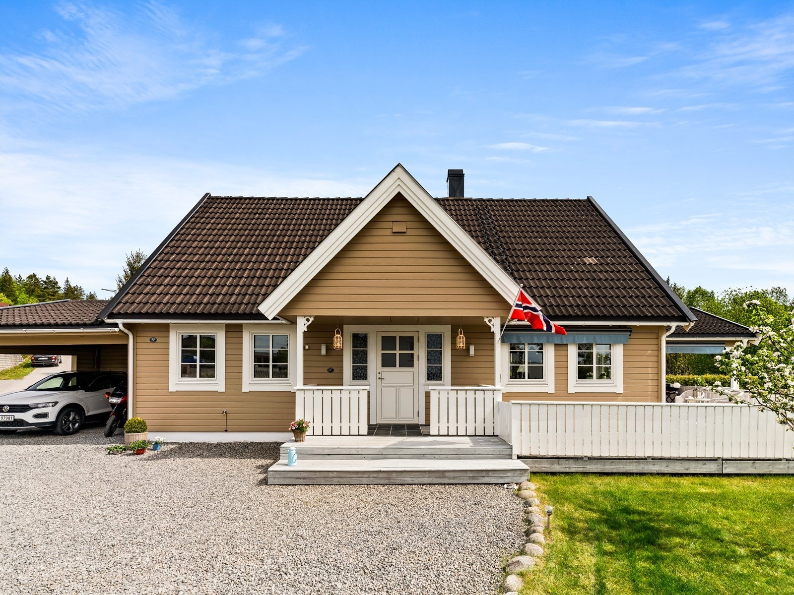 Fasade og uteområde. Galleribilde