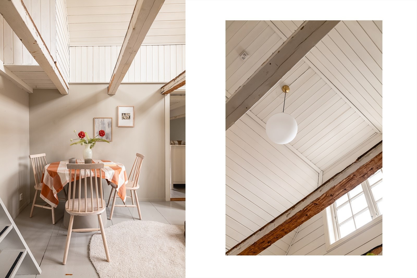 Takhøyden gjør stuen lys og luftig Galleribilde