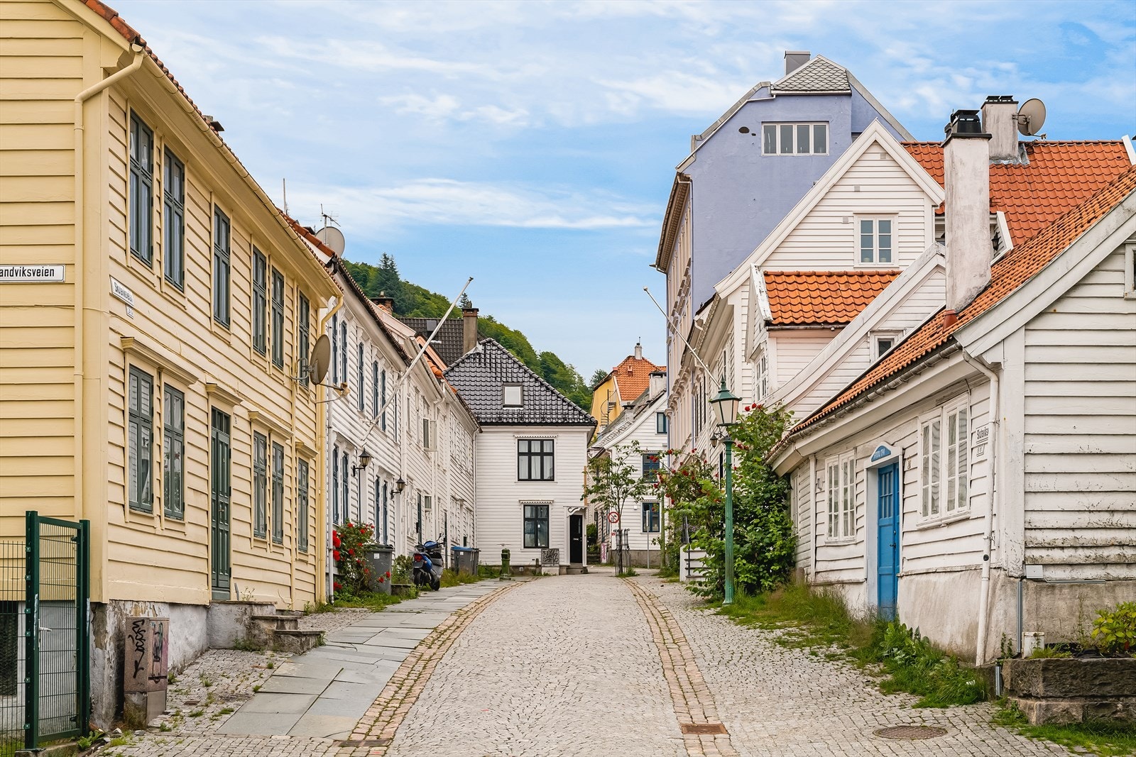 Trivelige brosteinsgater Galleribilde