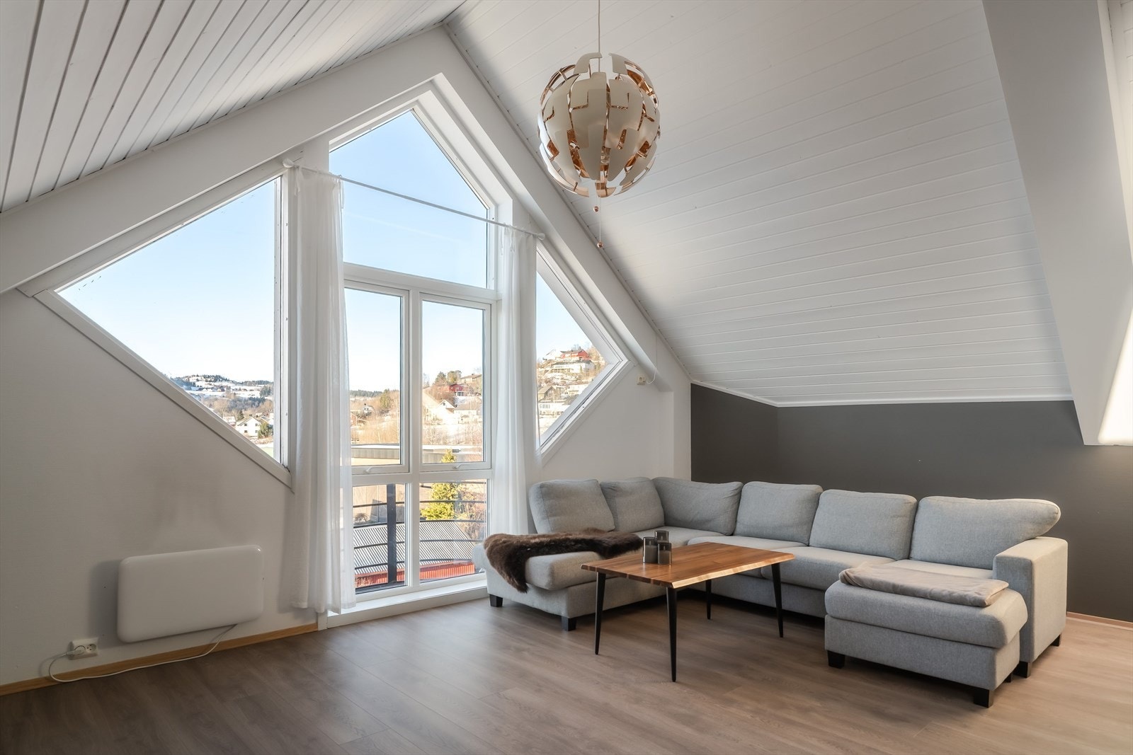 Leiligheten varmes opp via elektrisitet. Galleribilde