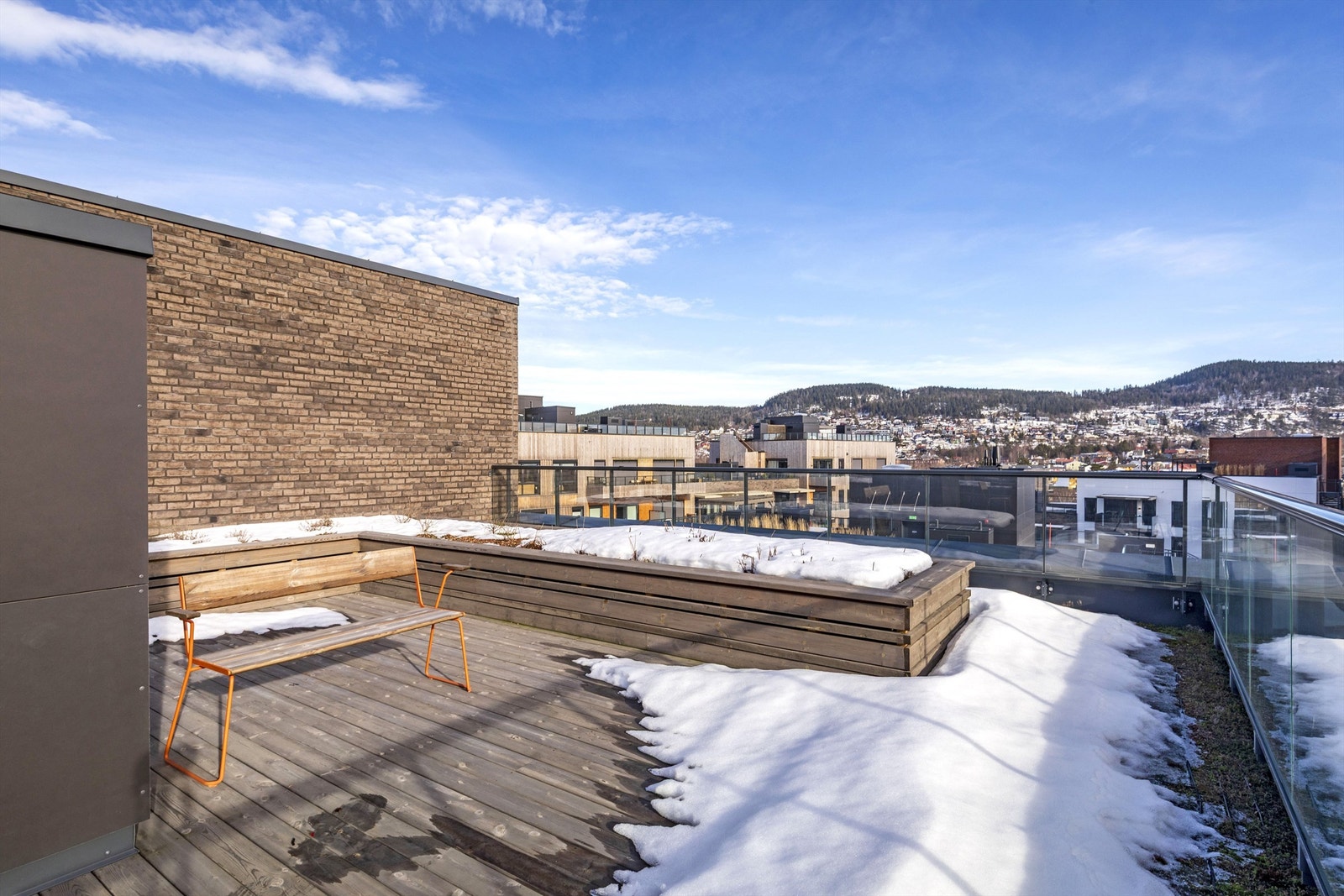 En av de felles takterrassene i borettslaget
' Galleribilde