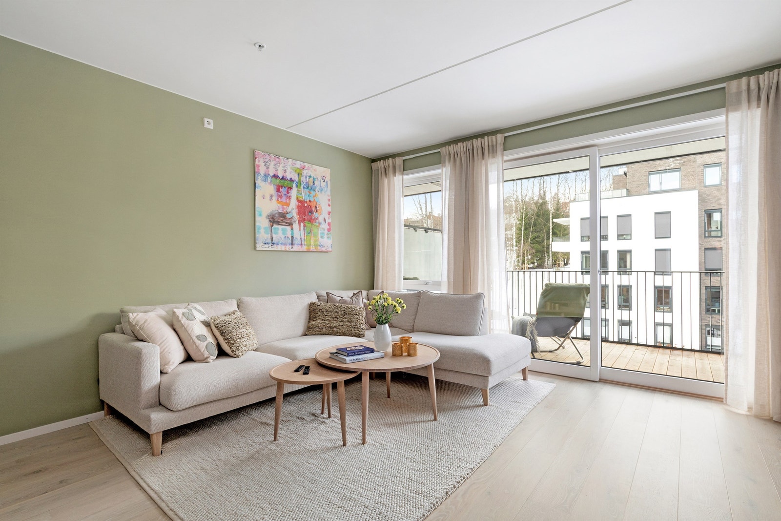 Lys og koselig stue Galleribilde