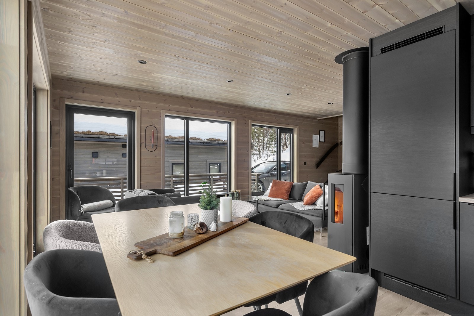 Praktisk stue/kjøkkenløsning Galleribilde