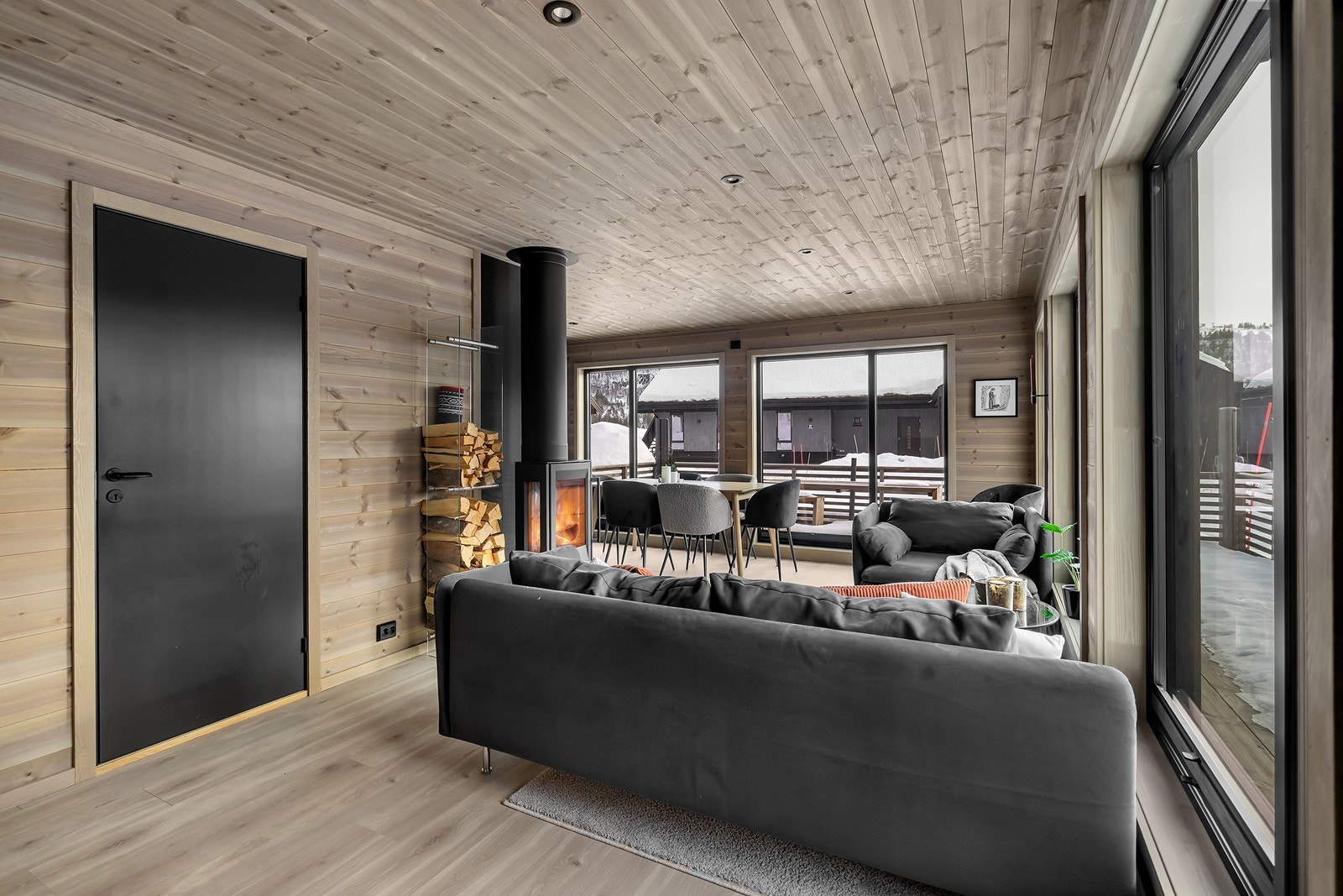 Fin belysning i tak Galleribilde