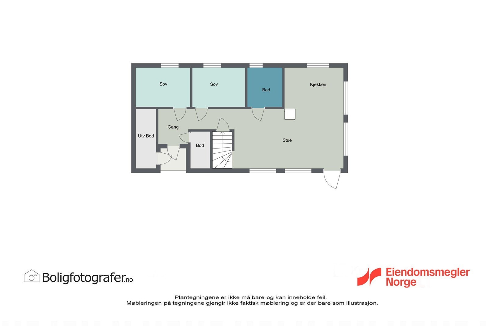 Plantegning hovedetasje Galleribilde
