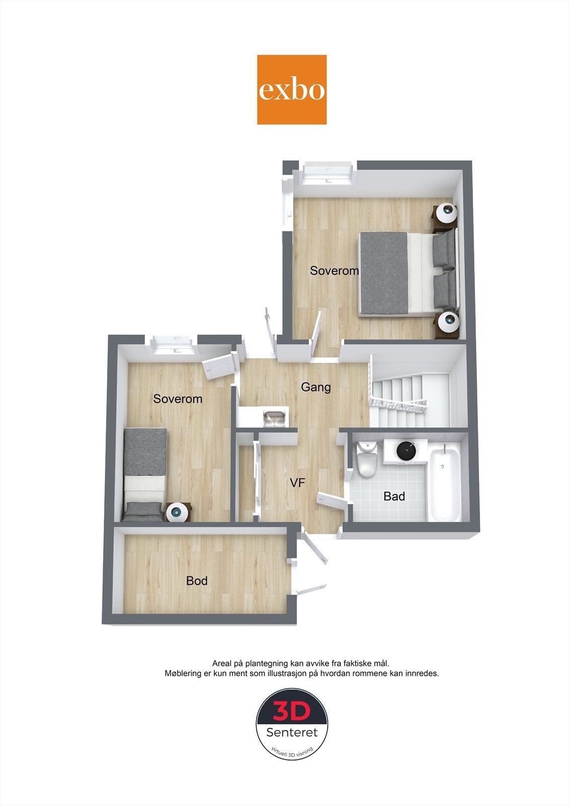 Plantegning 2. etasje. Galleribilde