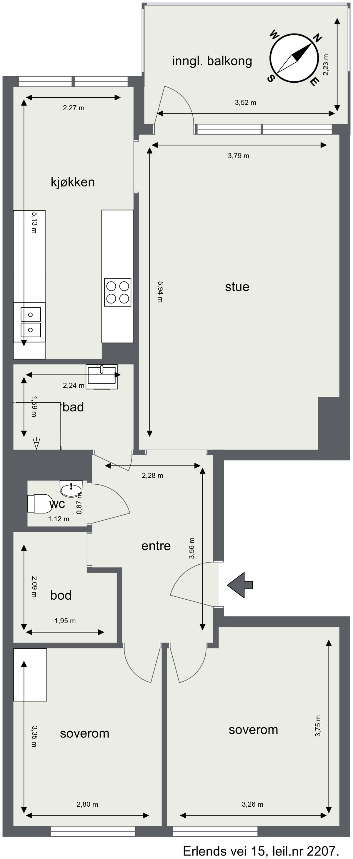 Erlends vei 15 - 2. Etasje Galleribilde