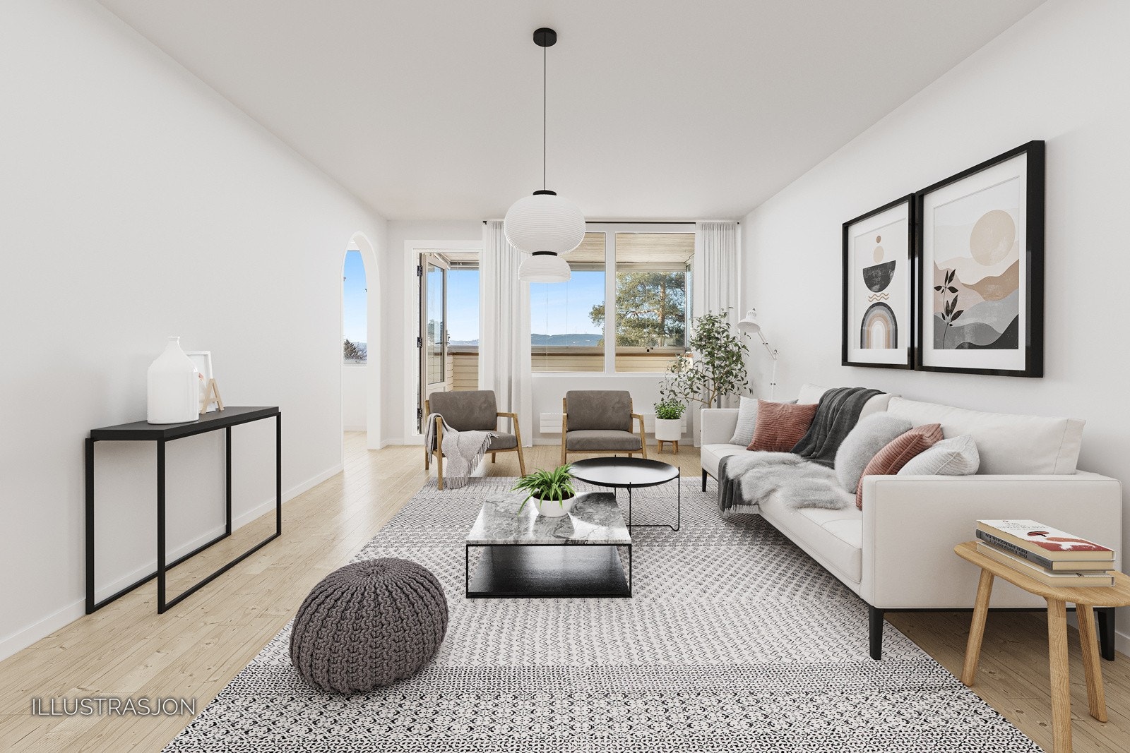 Stue - illustrasjonsbilde Galleribilde