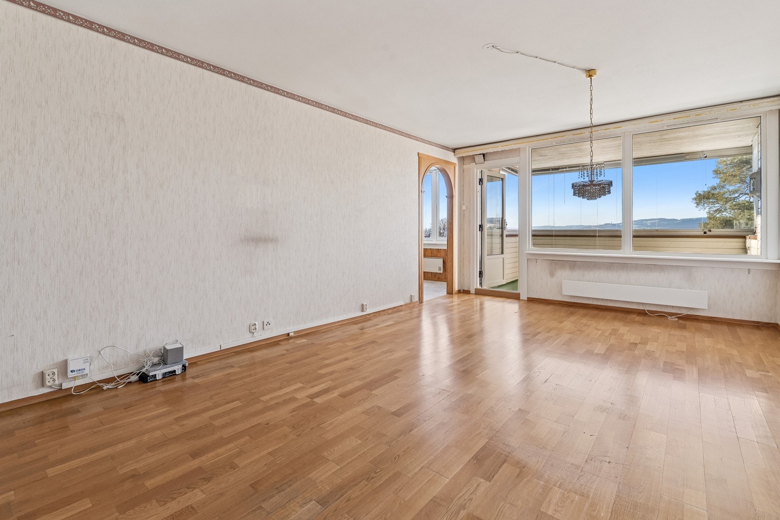 Stue med utgang balkong Galleribilde