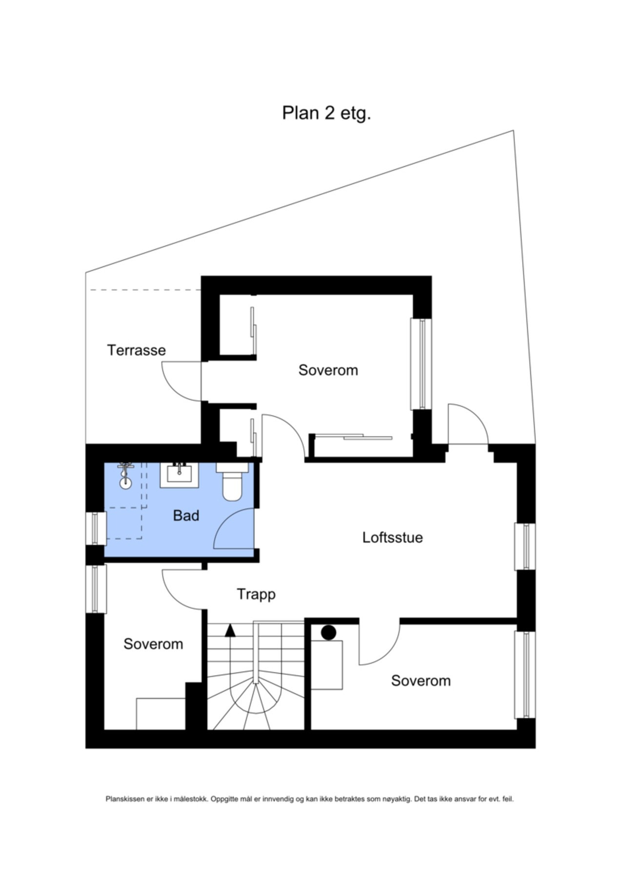 Plantegning - 2. etasje Galleribilde