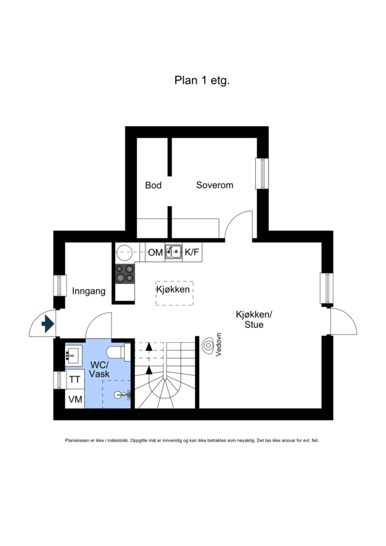 Plantegning - 1. etasje Galleribilde