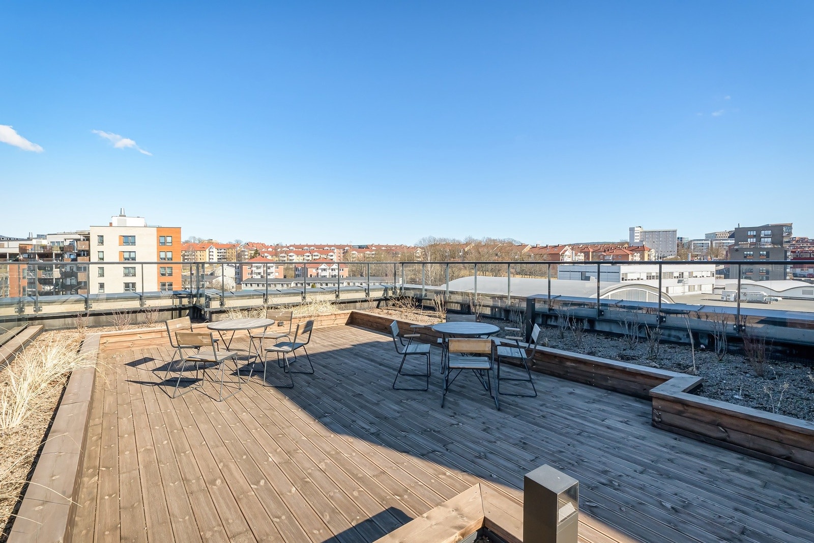 Borettslaget har felles takterrasse. Galleribilde