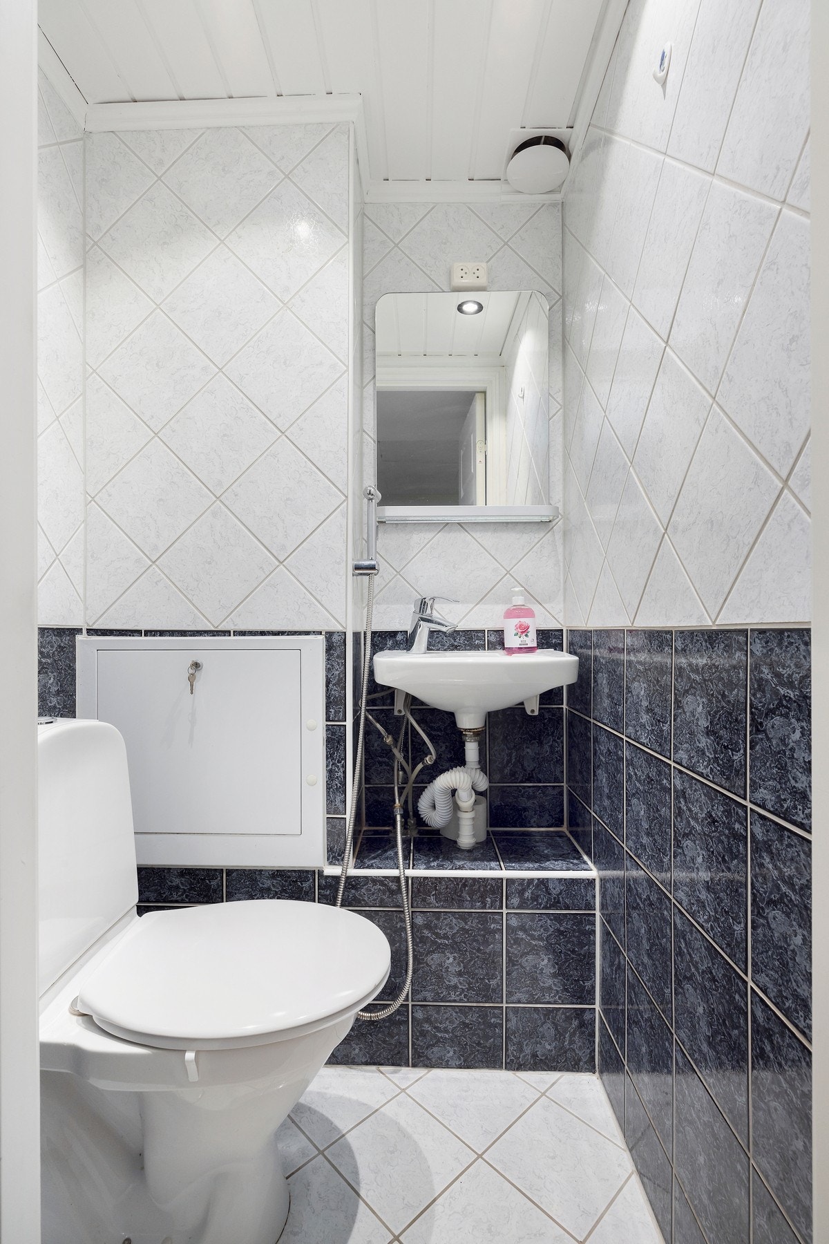 Separat toalettrom med servant og toalett. Galleribilde