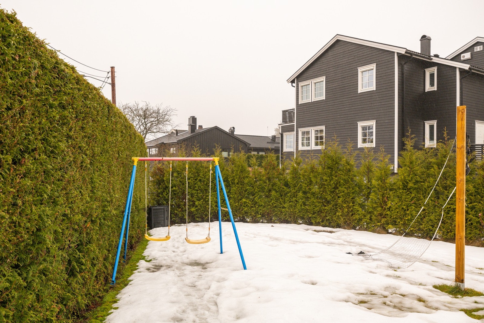 Skjermet flat hage. Galleribilde