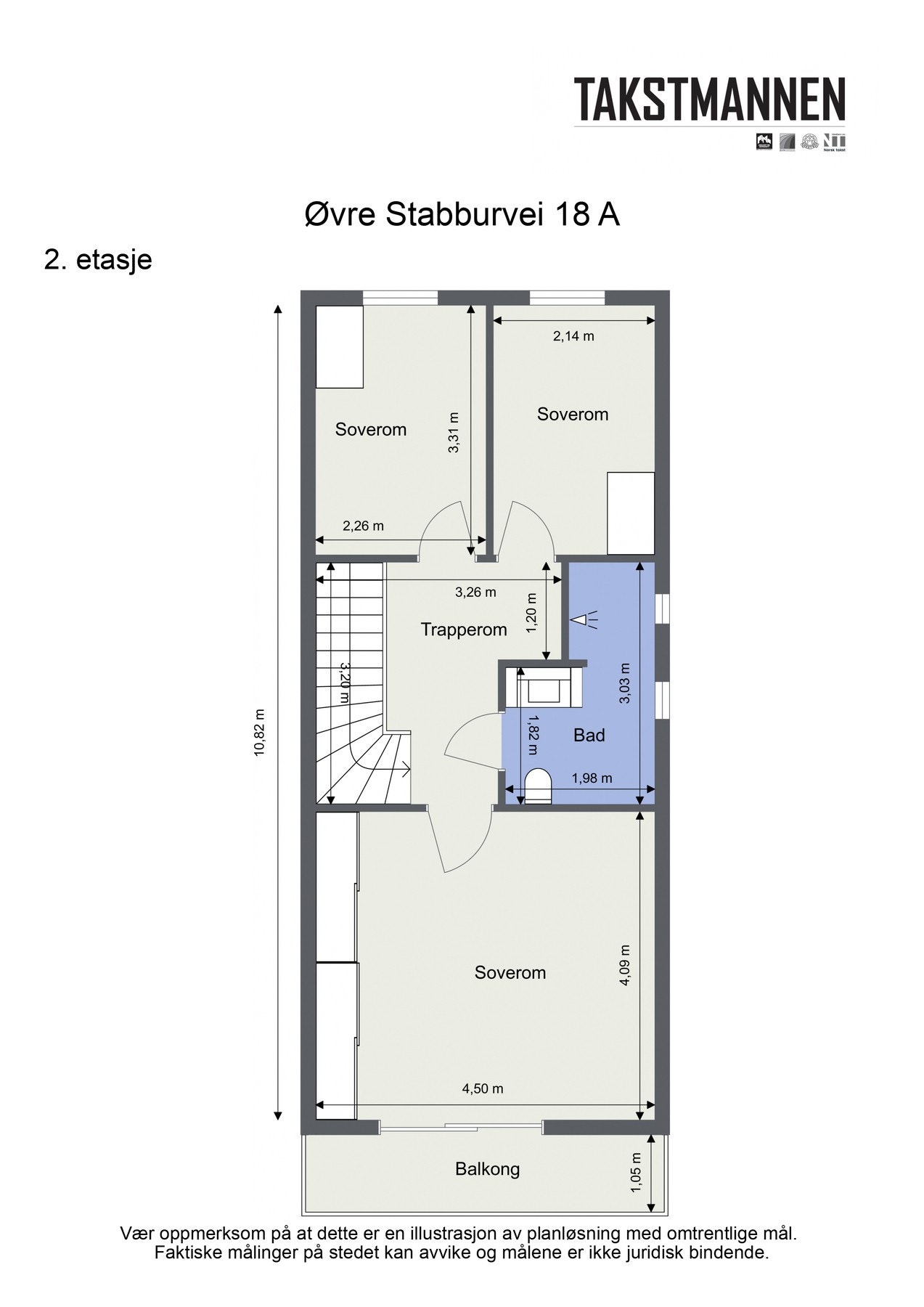 Planløsning 2.etasje. Galleribilde