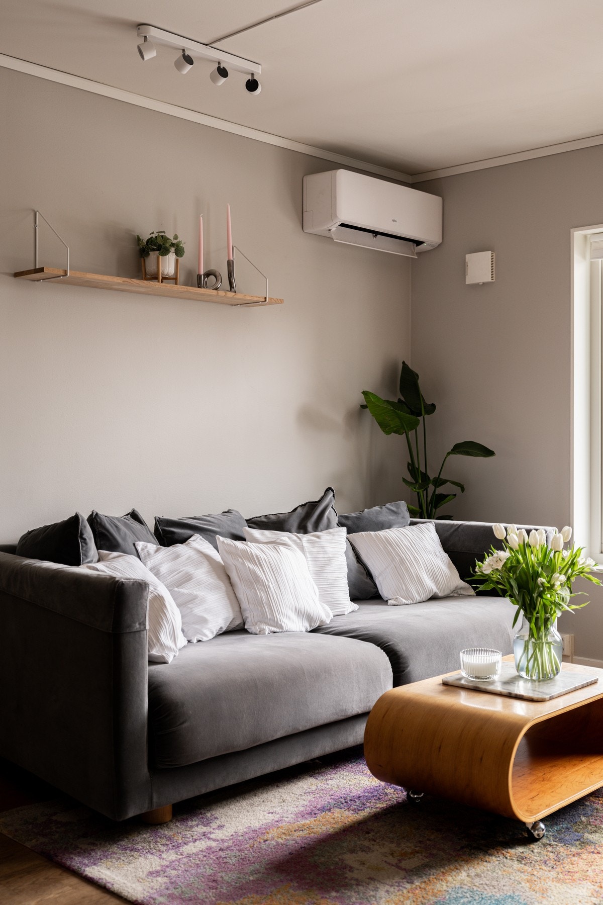 Det er etablert varmepumpe som sikrer godt inneklima. Galleribilde