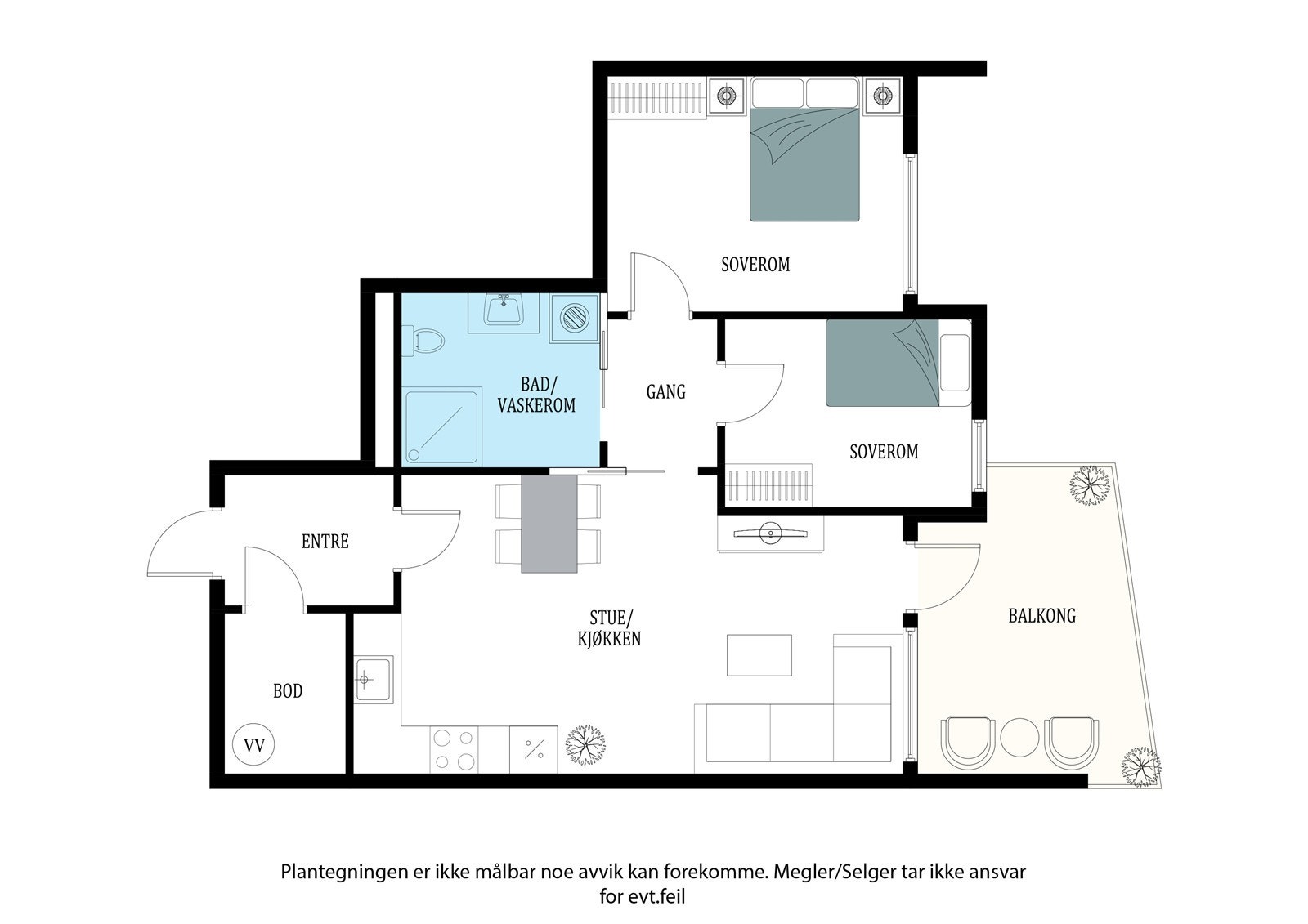 Plantegning Galleribilde