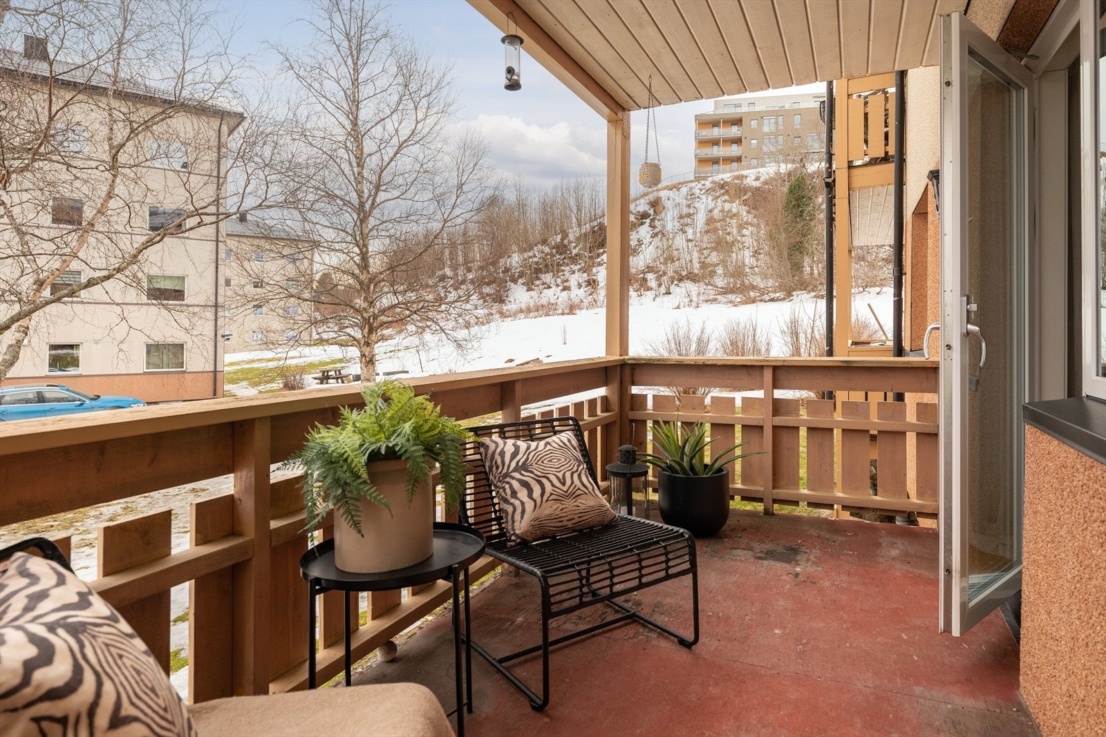 Leiligheten har en solrik balkong på 7m². Galleribilde