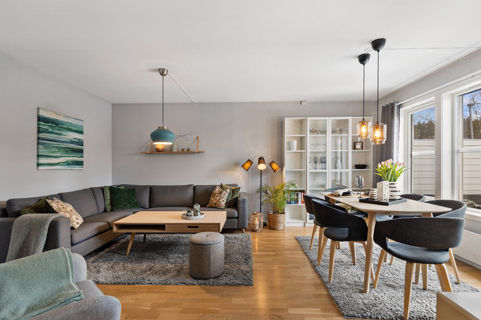 En helhetlig og lys fargepalett gir et godt utgangspunkt for personlig innredning. Galleribilde