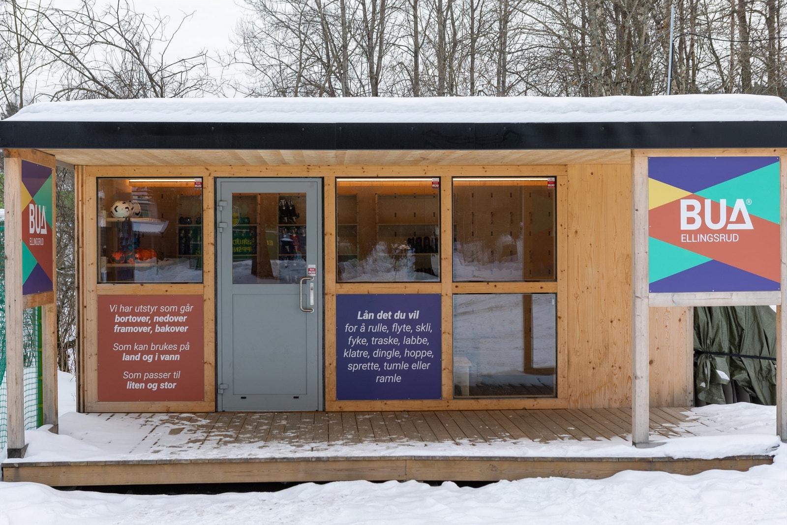 I Bua kan barn låne utstyr gratis til ulike aktiviteter. Galleribilde