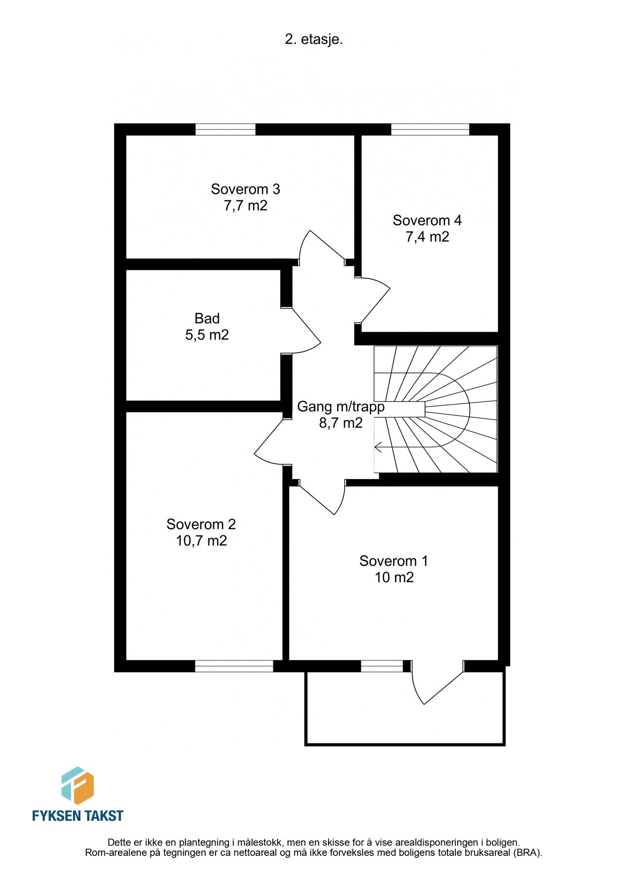 Planskisse 2. etasje. Galleribilde