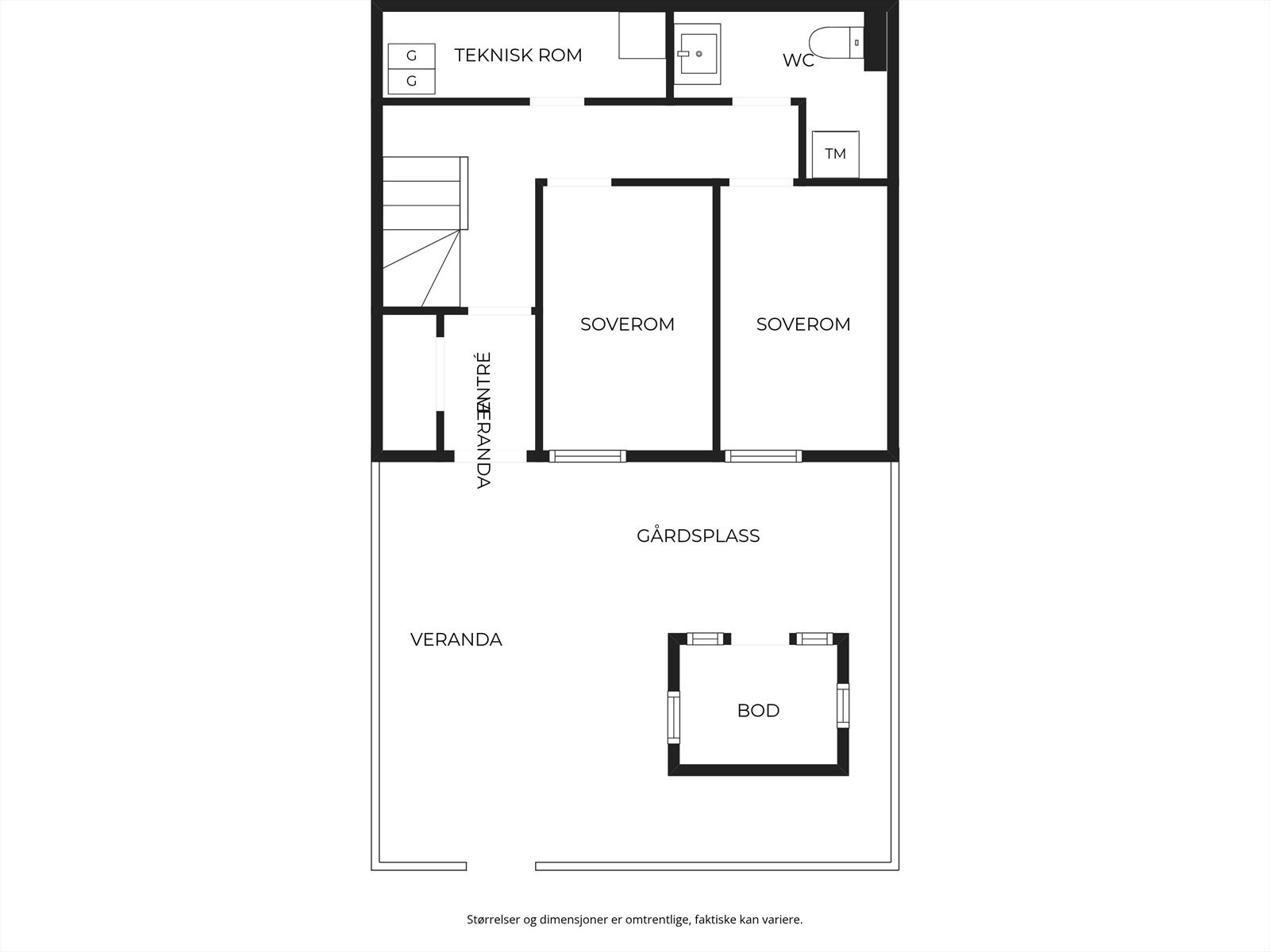 Plantegning 1.etasje Galleribilde