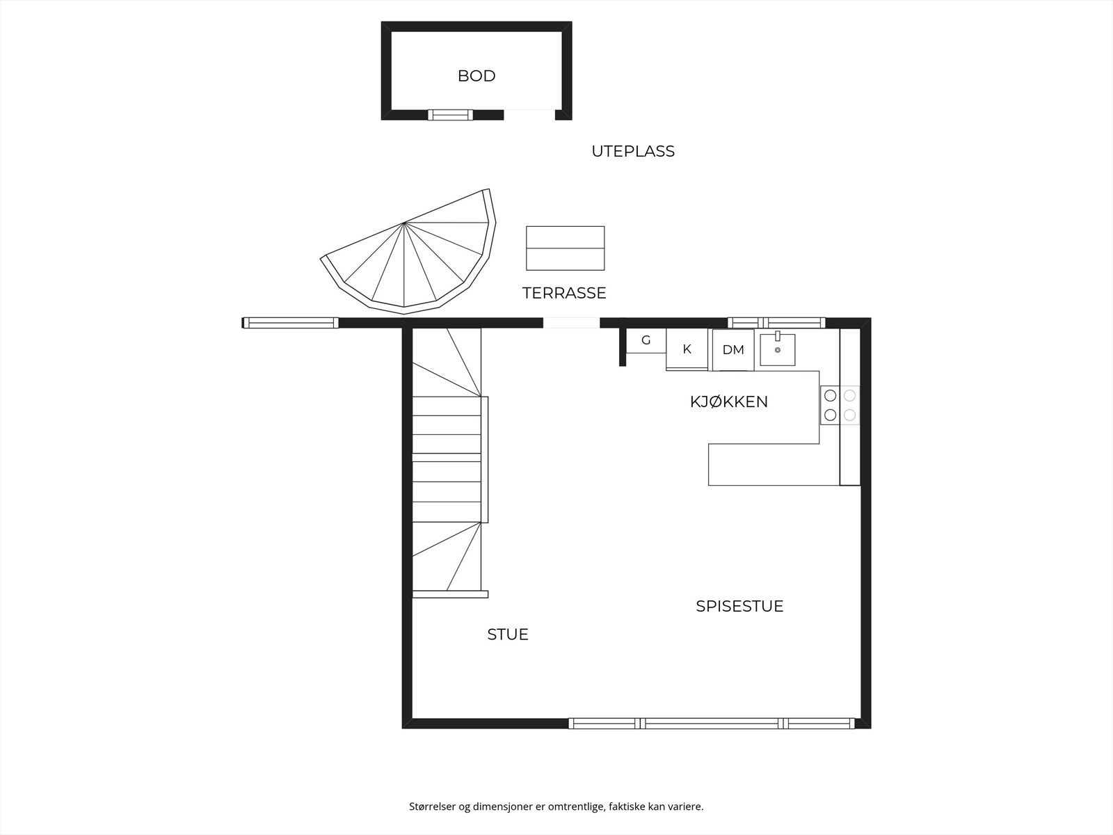 Plantegning 2.etasje Galleribilde