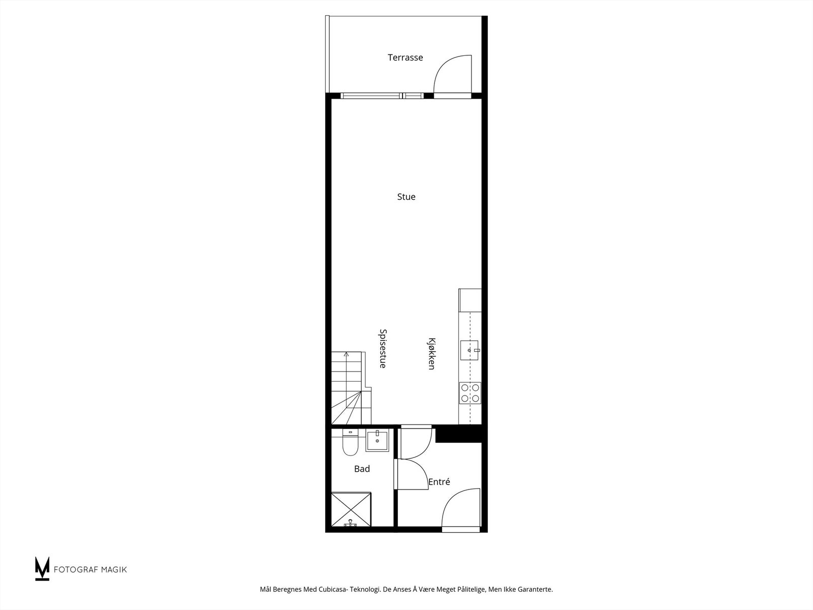 Plantegning 1.etg Galleribilde