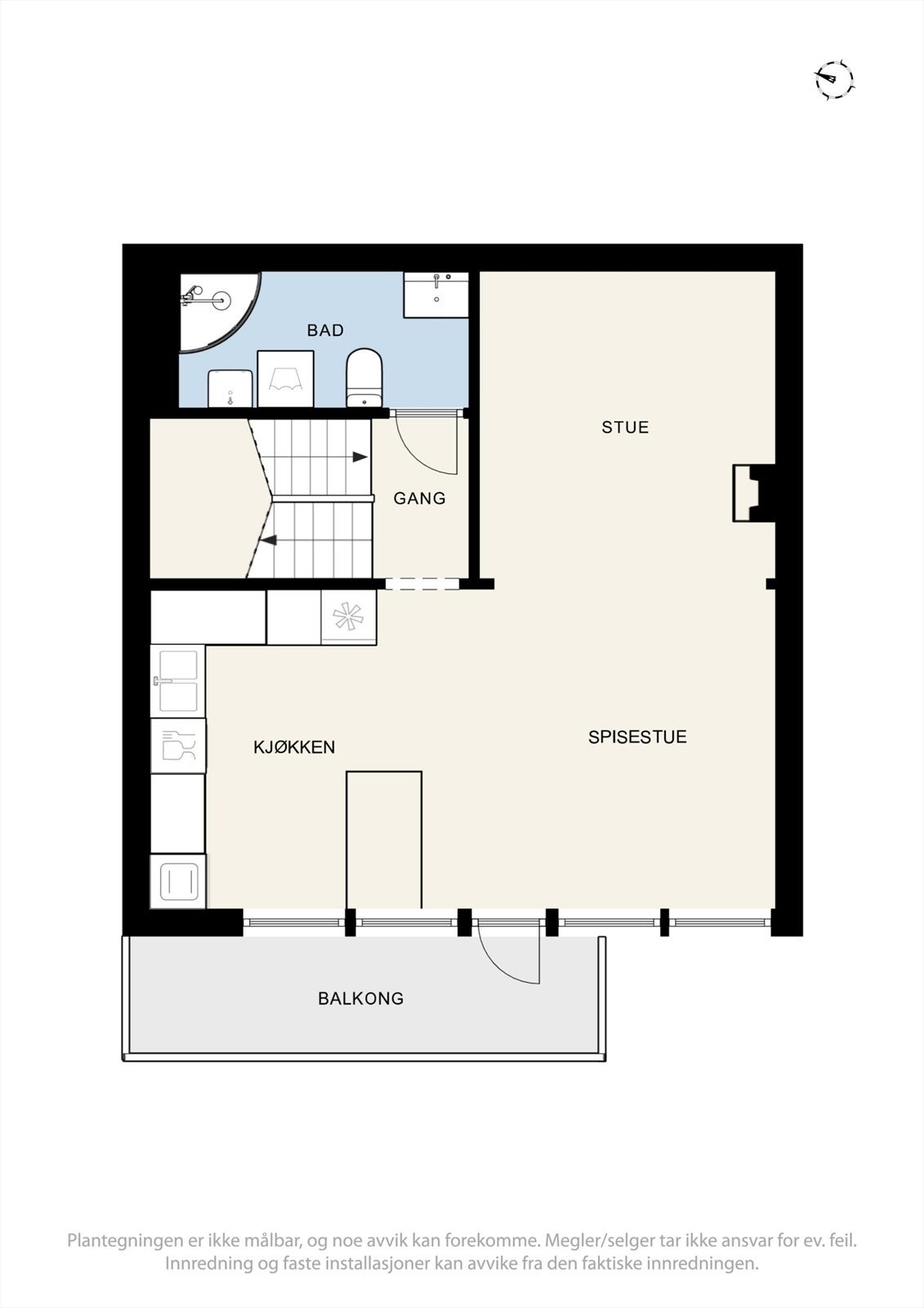 Plantegning 2.etg. Galleribilde