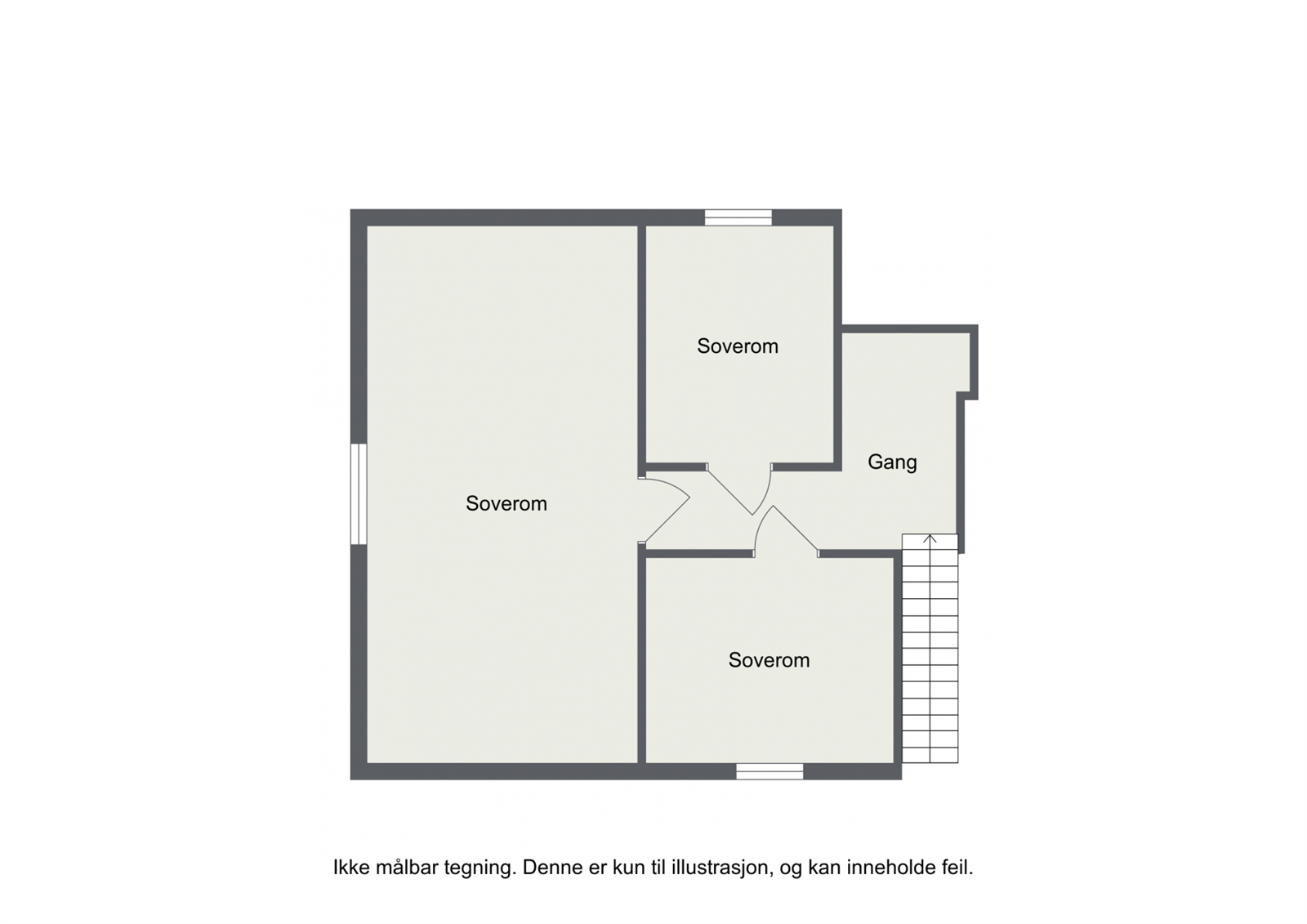 Plantegning loftsetasje Galleribilde