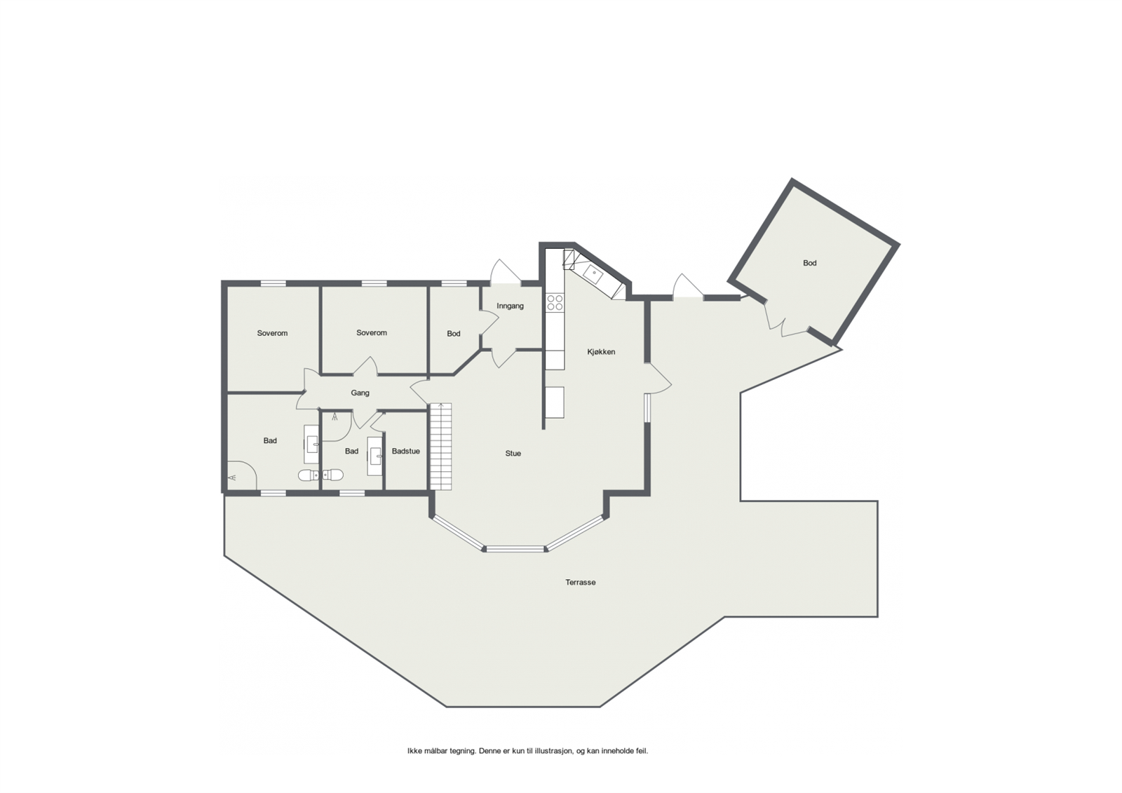 Plantegning hovedetasje Galleribilde