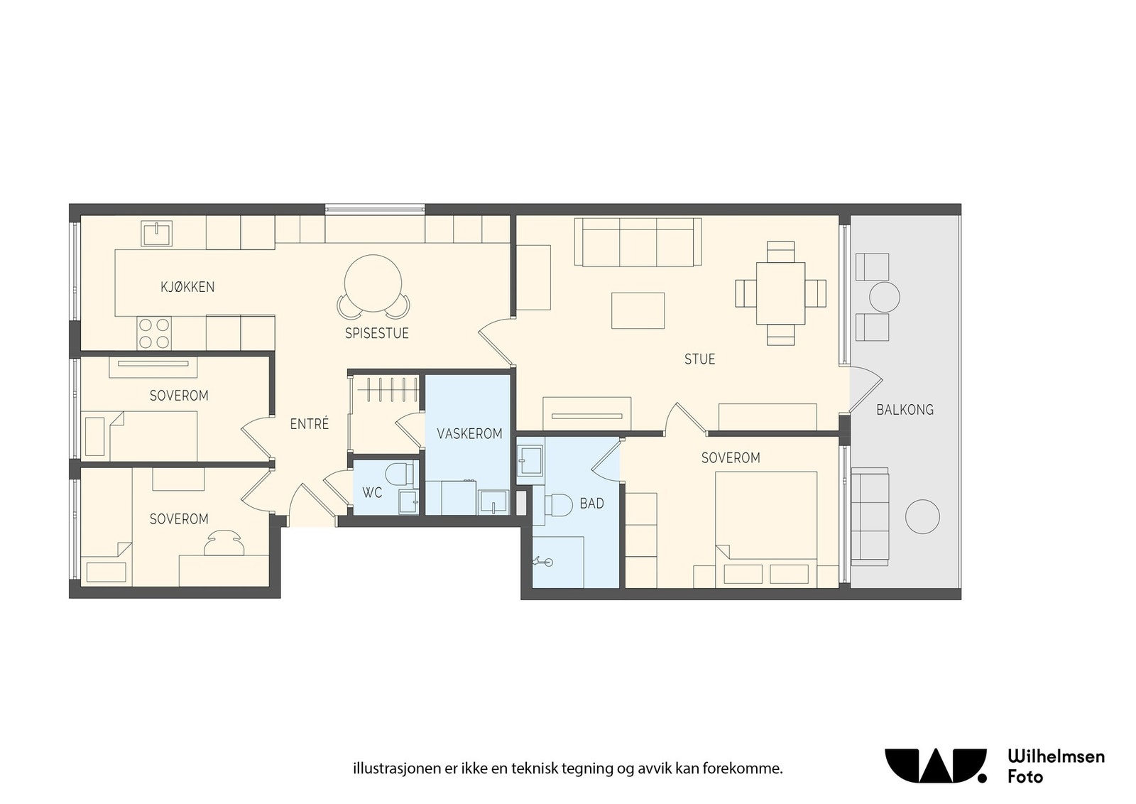 En genial gjennomgående og fin leilighet med 2 tilhørende boder, samt garasjeplass m/EL-billader Galleribilde