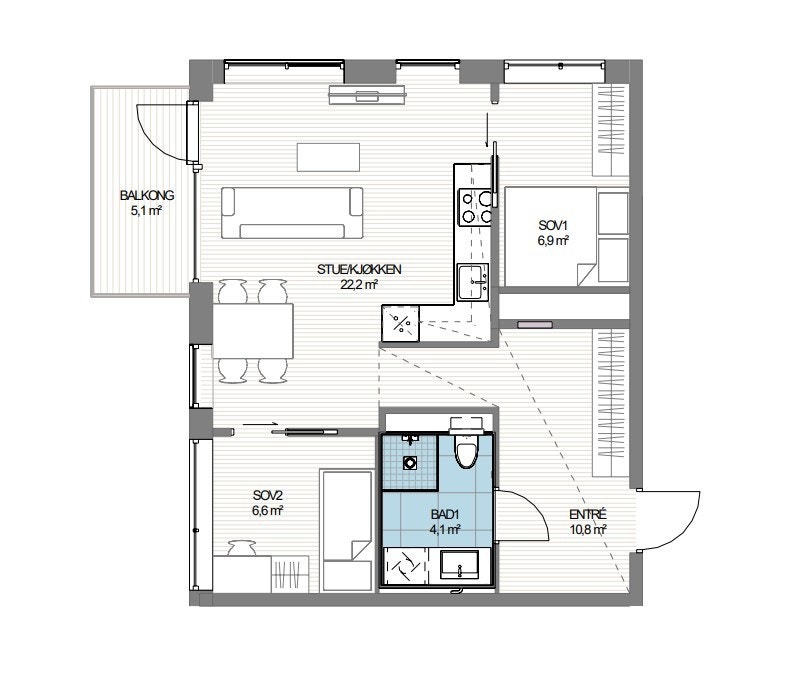 Planløsning SV3-0503 Galleribilde