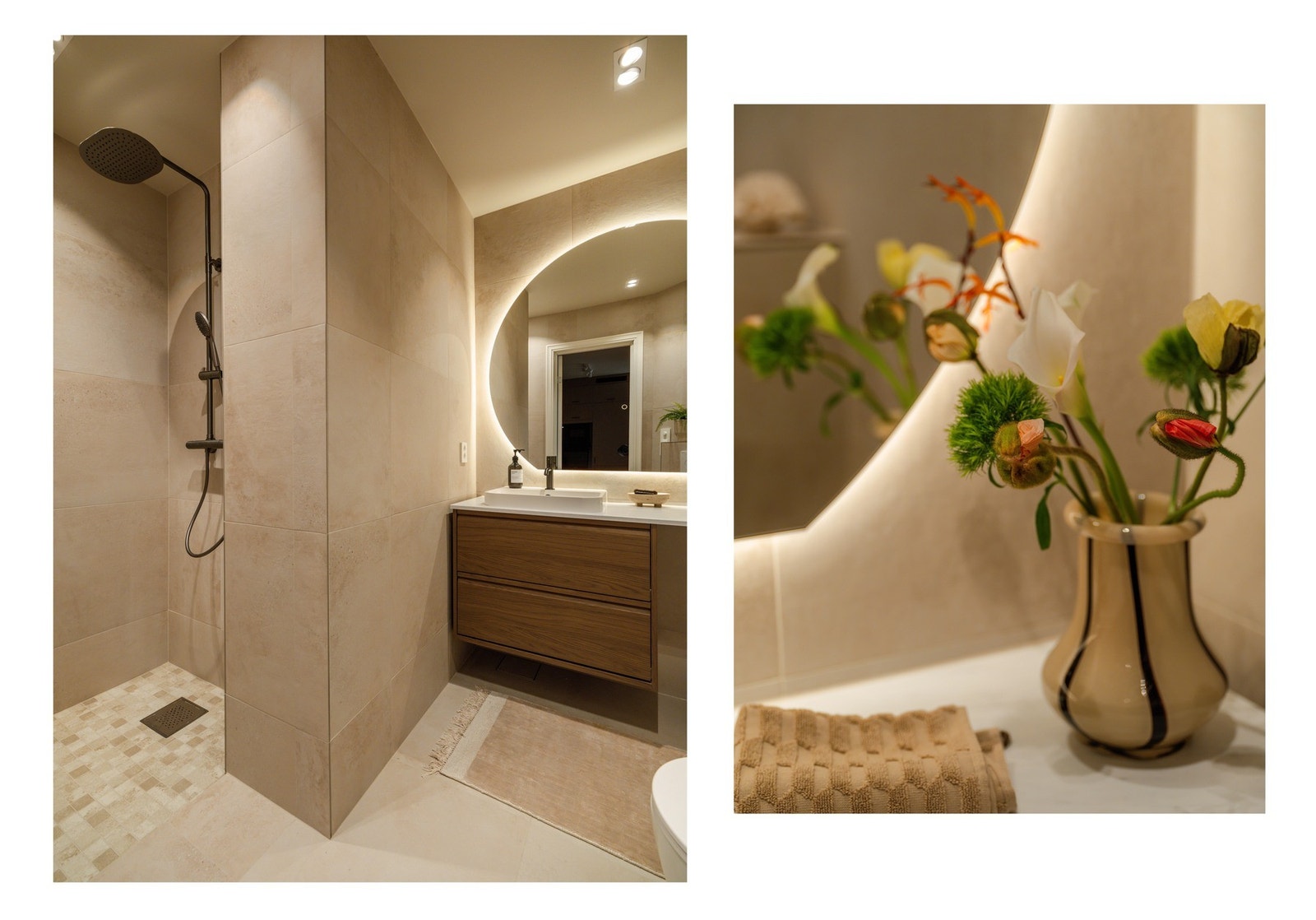 Egen dusjnisje gjør at dette er hakket større enn de fleste andre bad i området, og det er kjærkomment. Galleribilde