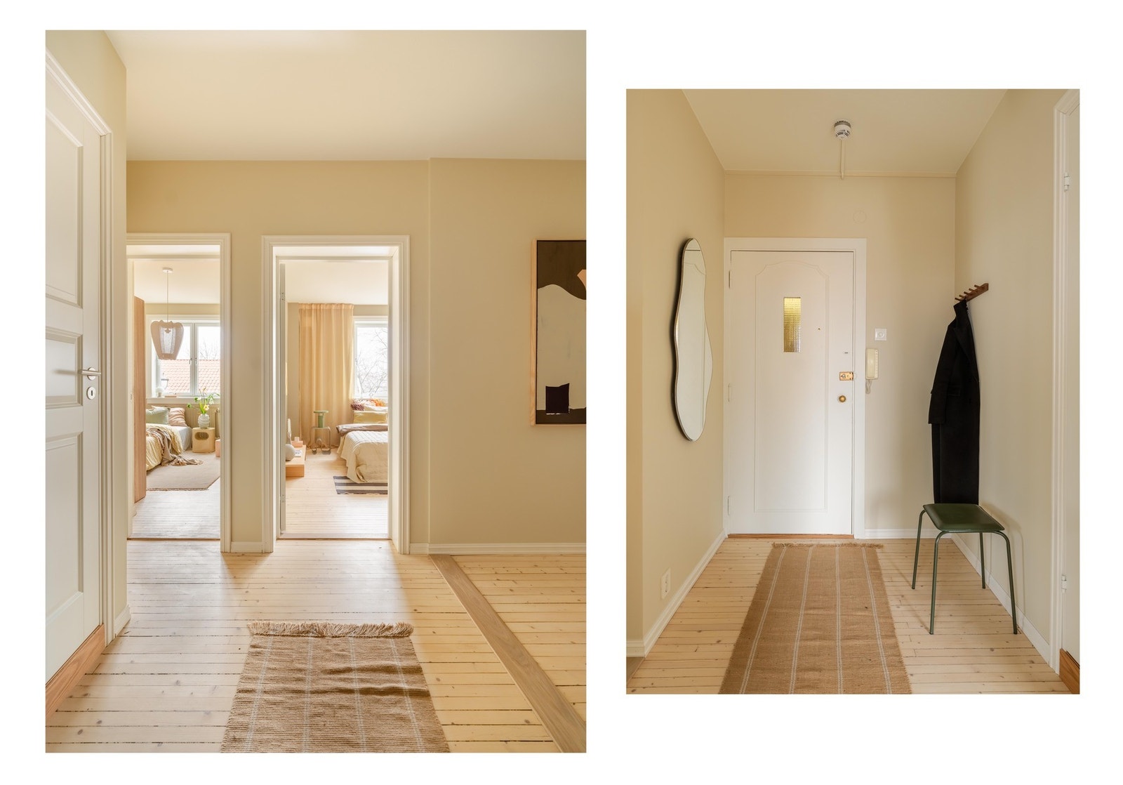 Nå er vi i gangen, og sånn ser det altså ut når du 1: kommer hjem eller 2: skal på jobb. Galleribilde