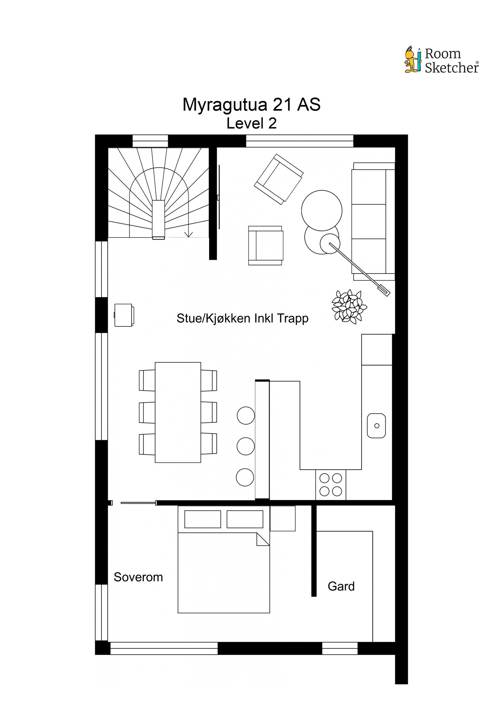 Plantegning 2. etasje. Galleribilde