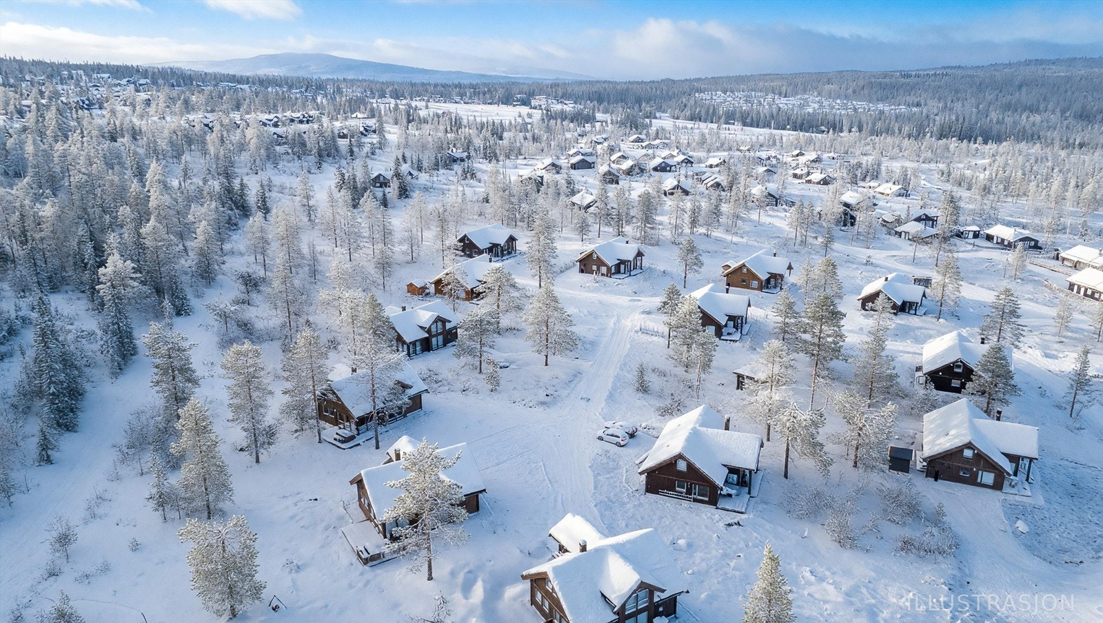 Dronebilde Galleribilde
