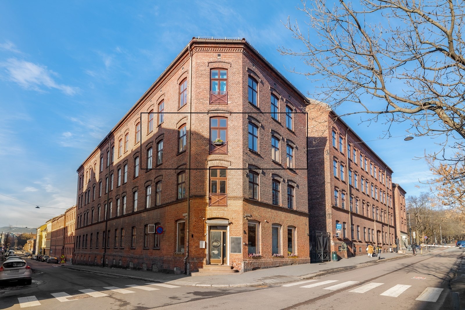 Leiligheten har en attraktiv beliggenhet på hjørnet i 3.etg. Galleribilde