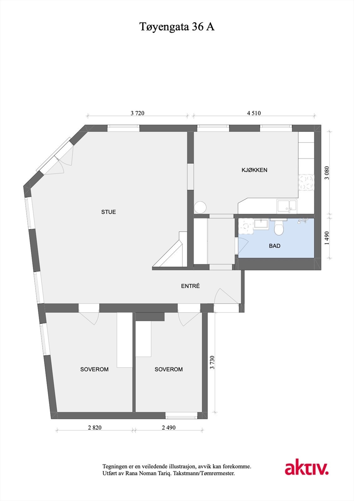 Planskisse. Galleribilde