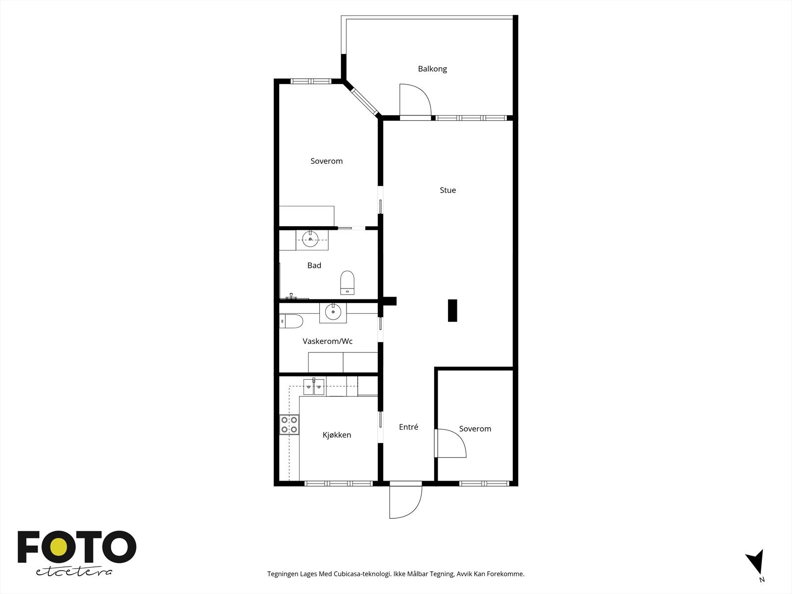 Veiledende plantegning - Ikke målbar Galleribilde