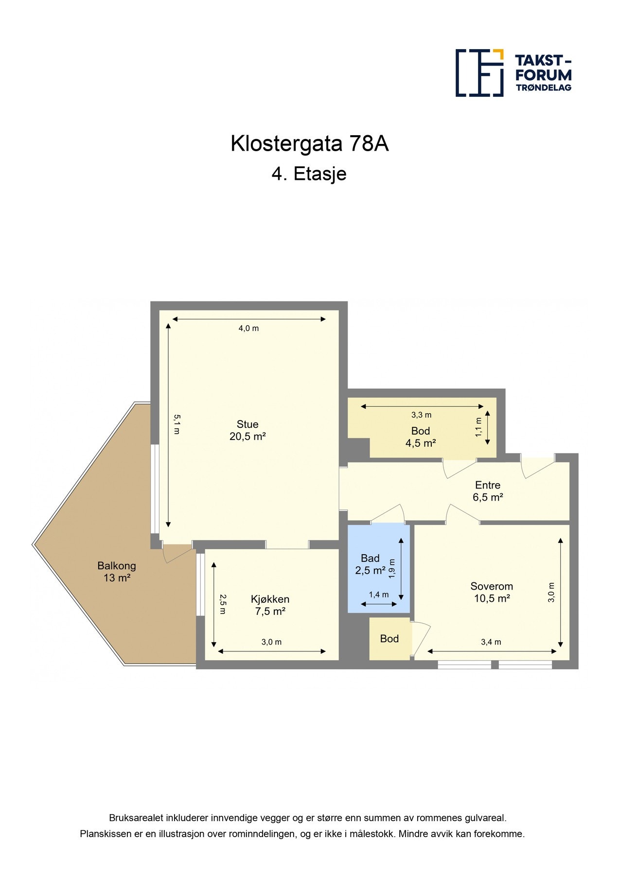Plantegning - 4. etasje Galleribilde