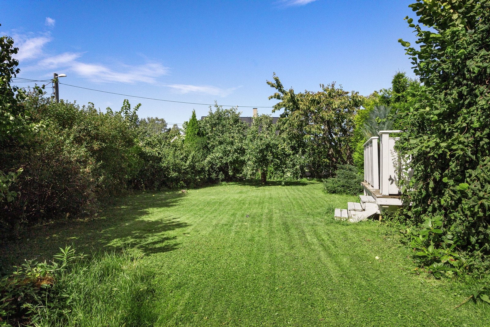 Tomten har bl.a. en stor, solrik hage. Galleribilde