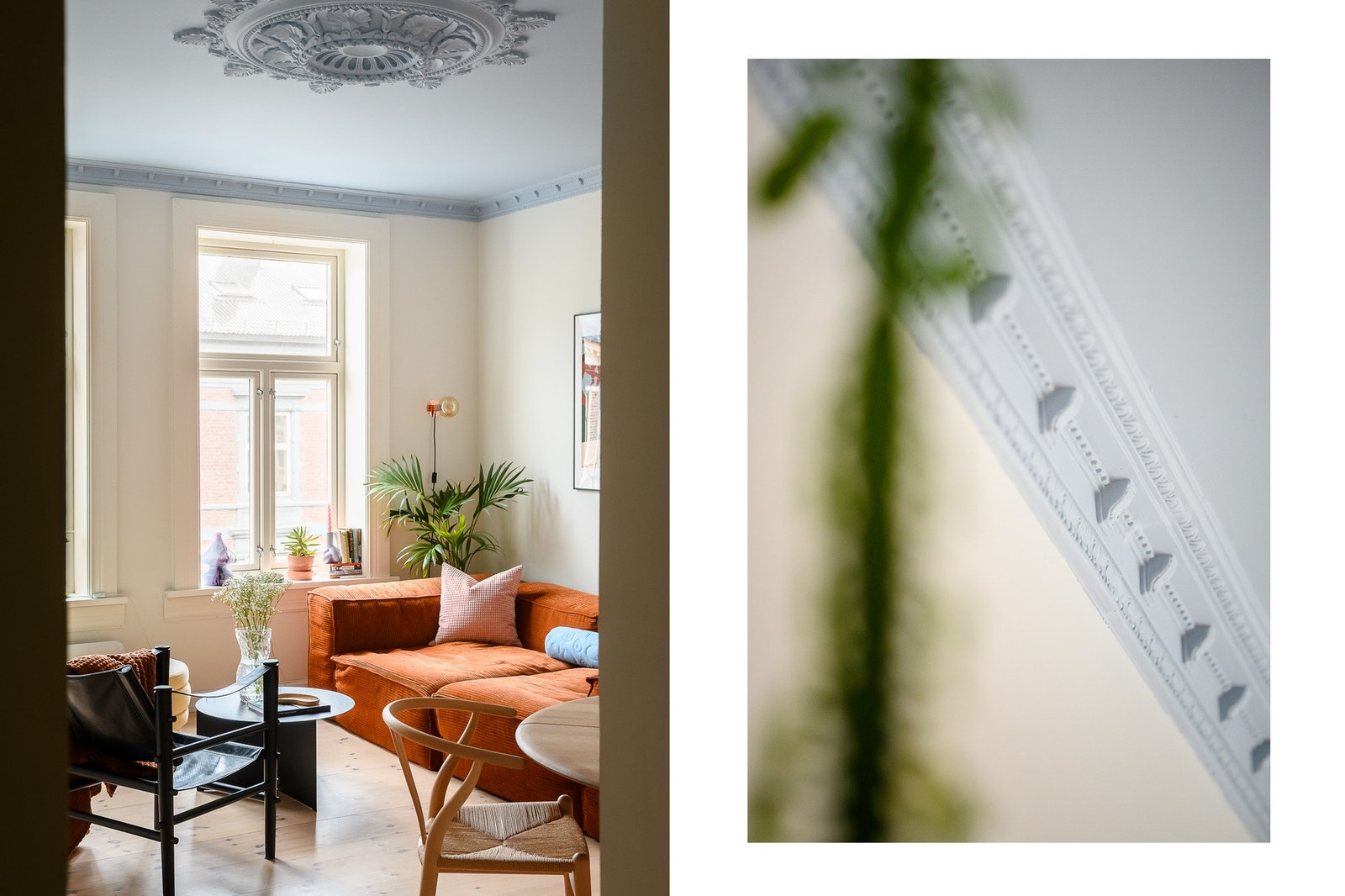 Leiligheten er malt i en delikat, gjennomtenkt fargepalett. Galleribilde