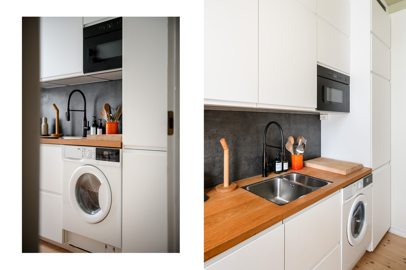 Tidløst utrykk og godt med skap og benkeplass. Galleribilde