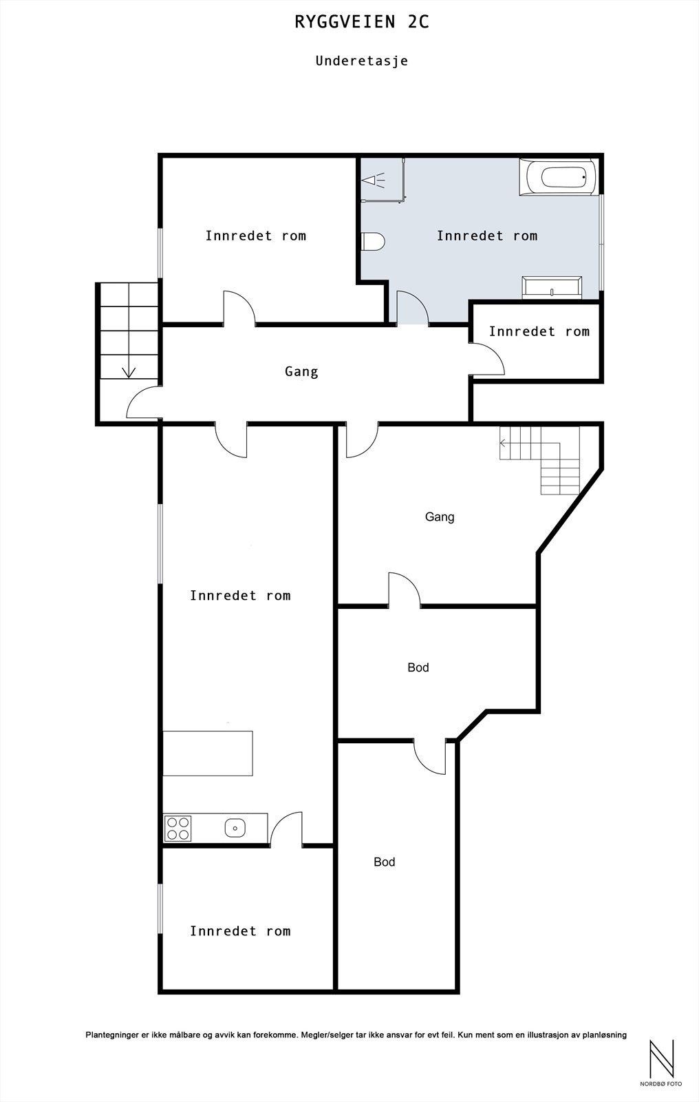 Plantegning u. etasje Galleribilde